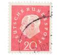 Почтовая марка 20 пфеннигов 1959 года Западная Германия (ФРГ) «Теодор Хойс» (Артикул: T11-37544) — Фото №1