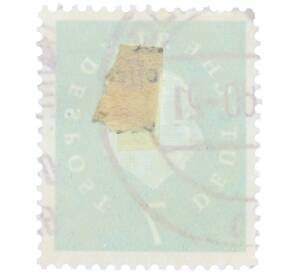 Почтовая марка 7 пфеннигов 1959 года Западная Германия (ФРГ) «Теодор Хойс» — Фото №2