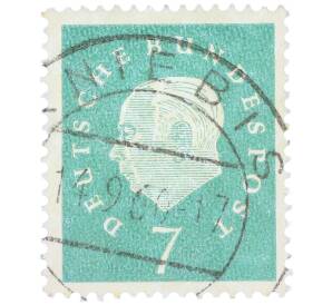Почтовая марка 7 пфеннигов 1959 года Западная Германия (ФРГ) «Теодор Хойс» — Фото №1