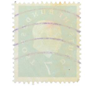 Почтовая марка 7 пфеннигов 1959 года Западная Германия (ФРГ) «Теодор Хойс» — Фото №2