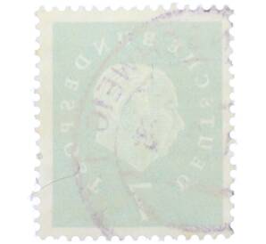 Почтовая марка 7 пфеннигов 1959 года Западная Германия (ФРГ) «Теодор Хойс» — Фото №2