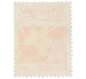 Почтовая марка 1 кордоба 1983 года Никарагуа «Плюмерия красная» — Фото №2