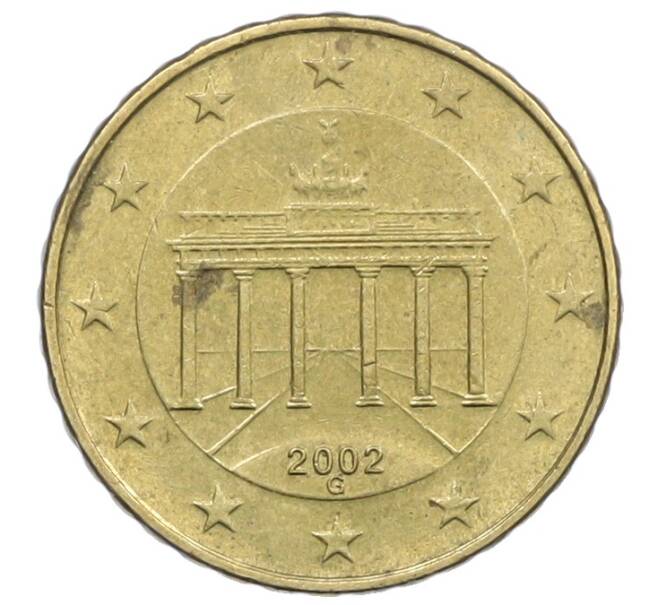 Монета 10 евроцентов 2002 года G Германия (Артикул: T11-37589) — Фото №1