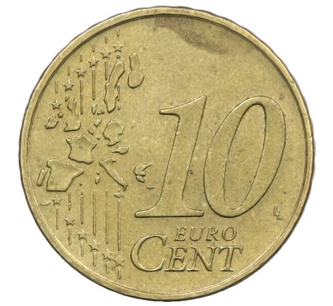Монета 10 евроцентов 2002 года G Германия (Артикул: T11-37589) — Фото №2