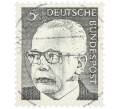 Почтовая марка 5 пфеннигов 1970 года Западная Германия (ФРГ) «Президент Густав Хайнеман» (Артикул: T11-37632) — Фото №1