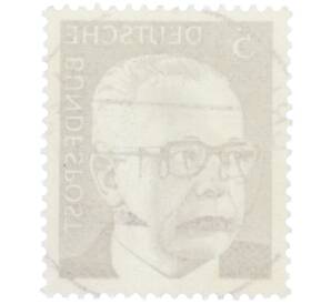 Почтовая марка 5 пфеннигов 1970 года Западная Германия (ФРГ) «Президент Густав Хайнеман» — Фото №2