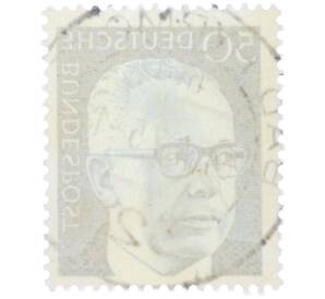 Почтовая марка 50 пфеннигов 1971 года Западная Германия (ФРГ) «Президент Густав Хайнеман» — Фото №2