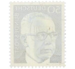 Почтовая марка 50 пфеннигов 1971 года Западная Германия (ФРГ) «Президент Густав Хайнеман» — Фото №2