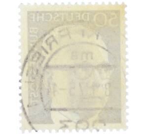 Почтовая марка 50 пфеннигов 1971 года Западная Германия (ФРГ) «Президент Густав Хайнеман» — Фото №2