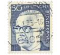 Почтовая марка 50 пфеннигов 1971 года Западная Германия (ФРГ) «Президент Густав Хайнеман» (Артикул: T11-37643) — Фото №1