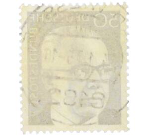 Почтовая марка 50 пфеннигов 1971 года Западная Германия (ФРГ) «Президент Густав Хайнеман» — Фото №2