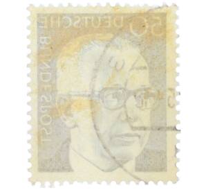 Почтовая марка 50 пфеннигов 1971 года Западная Германия (ФРГ) «Президент Густав Хайнеман» — Фото №2