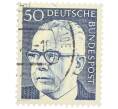 Почтовая марка 50 пфеннигов 1971 года Западная Германия (ФРГ) «Президент Густав Хайнеман» (Артикул: T11-37648) — Фото №1