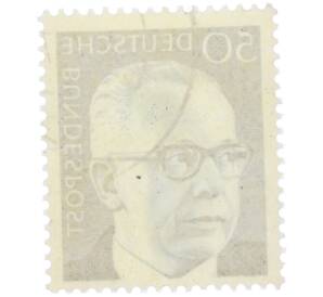 Почтовая марка 50 пфеннигов 1971 года Западная Германия (ФРГ) «Президент Густав Хайнеман» — Фото №2