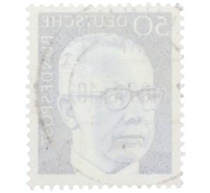 Почтовая марка 50 пфеннигов 1971 года Западная Германия (ФРГ) «Президент Густав Хайнеман» — Фото №2