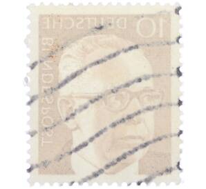 Почтовая марка 10 пфеннигов 1970 года Западная Германия (ФРГ) «Президент Густав Хайнеман»