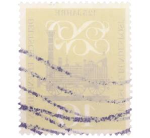 Почтовая марка 10 пфеннигов 1960 года Западная Германия (ФРГ) «Первый паровоз в Германии — Адлер» — Фото №2