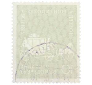 Почтовая марка 10 пфеннигов 1957 года Западная Германия (ФРГ) «Йозеф фон Эйхендорф» — Фото №2