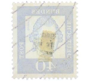 Почтовая марка 40 пфеннигов 1961 года Западная Германия (ФРГ) «Выдающиеся немцы — Готхольд Эфраим Лессинг» — Фото №2