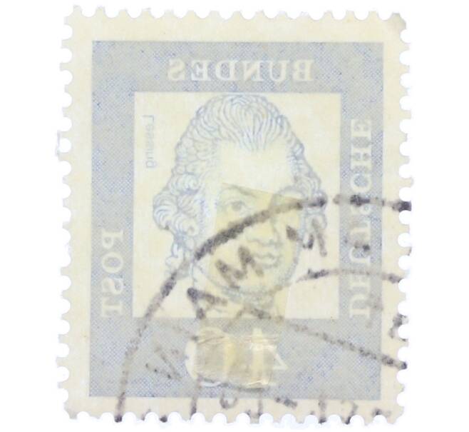Почтовая марка 40 пфеннигов 1961 года Западная Германия (ФРГ) «Выдающиеся немцы — Готхольд Эфраим Лессинг» (Артикул: T11-37727) — Фото №2