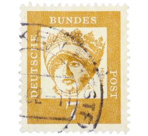 Почтовая марка 7 пфеннигов 1961 года Западная Германия (ФРГ) «Выдающиеся немцы — Елизавета Венгерская» — Фото №1