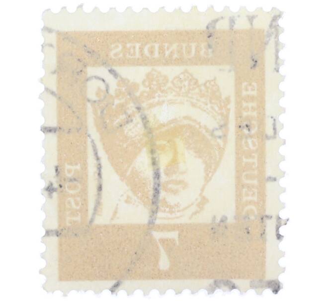 Почтовая марка 7 пфеннигов 1961 года Западная Германия (ФРГ) «Выдающиеся немцы — Елизавета Венгерская» (Артикул: T11-37729) — Фото №2