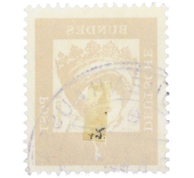 Почтовая марка 7 пфеннигов 1961 года Западная Германия (ФРГ) «Выдающиеся немцы — Елизавета Венгерская» (Артикул: T11-37730) — Фото №2