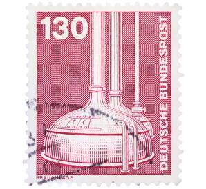 Почтовая марка 130 пфеннигов 1982 года Западная Германия (ФРГ) «Пивоварение» — Фото №1