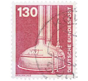 Почтовая марка 130 пфеннигов 1982 года Западная Германия (ФРГ) «Пивоварение» — Фото №1