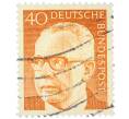Почтовая марка 40 пфеннигов 1971 года Западная Германия (ФРГ) «Президент Густав Хайнеман» (Артикул: T11-37784) — Фото №1