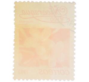 Почтовая марка 1 кордоба 1983 года Никарагуа «Плюмерия красная» — Фото №2