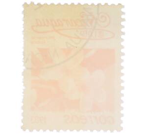 Почтовая марка 1 кордоба 1983 года Никарагуа «Плюмерия красная» — Фото №2