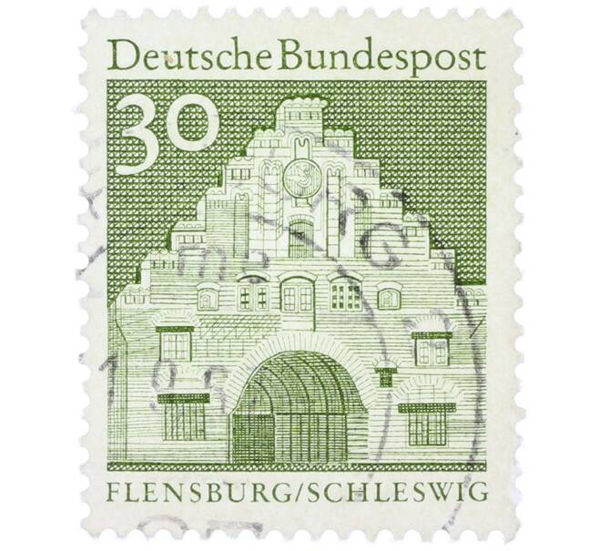 Почтовая марка 30 пфеннигов 1966 года Западная Германия (ФРГ) «Северные ворота в Фленсбурге» (Артикул: T11-37807) — Фото №1