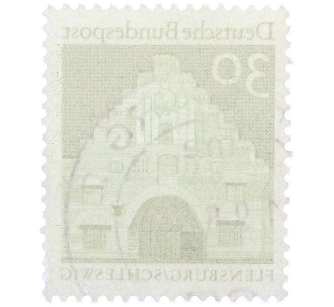 Почтовая марка 30 пфеннигов 1966 года Западная Германия (ФРГ) «Северные ворота в Фленсбурге» (Артикул: T11-37807) — Фото №2