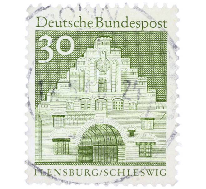 Почтовая марка 30 пфеннигов 1966 года Западная Германия (ФРГ) «Северные ворота в Фленсбурге» (Артикул: T11-37808) — Фото №1