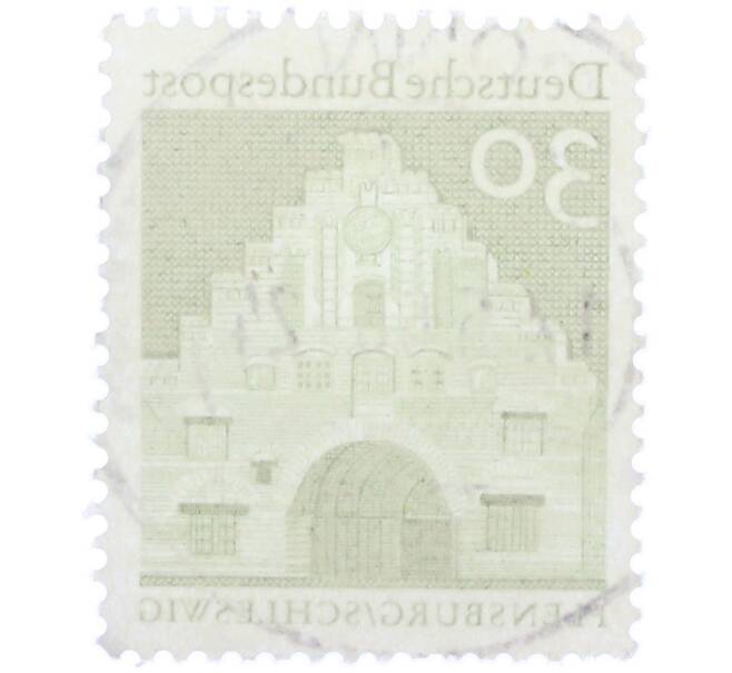 Почтовая марка 30 пфеннигов 1966 года Западная Германия (ФРГ) «Северные ворота в Фленсбурге» (Артикул: T11-37808) — Фото №2