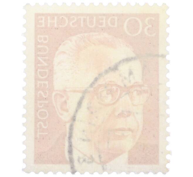 Почтовая марка 30 пфеннигов 1971 года Западная Германия (ФРГ) «Президент Густав Хайнеман» (Артикул: T11-37941) — Фото №2