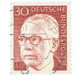 Почтовая марка 30 пфеннигов 1971 года Западная Германия (ФРГ) «Президент Густав Хайнеман» (Артикул: T11-37943) — Фото №1