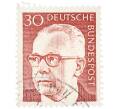 Почтовая марка 30 пфеннигов 1971 года Западная Германия (ФРГ) «Президент Густав Хайнеман» (Артикул: T11-37945) — Фото №1