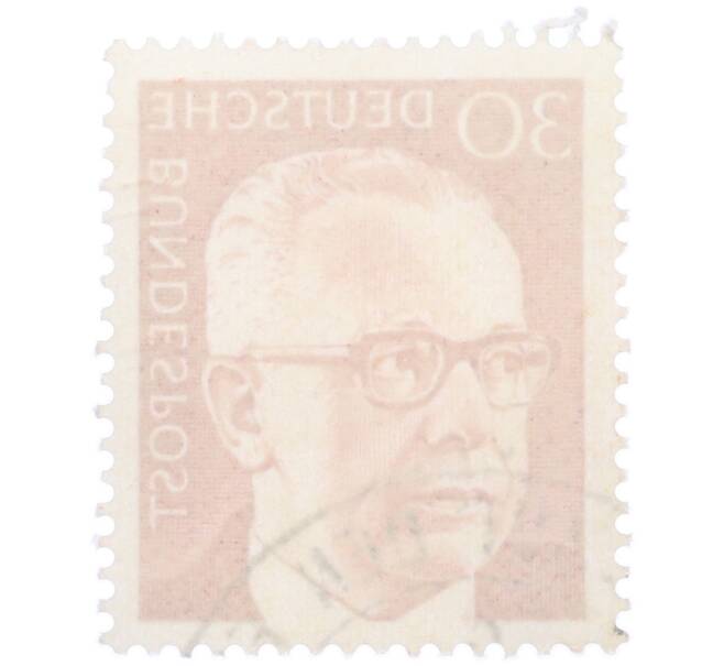 Почтовая марка 30 пфеннигов 1971 года Западная Германия (ФРГ) «Президент Густав Хайнеман» (Артикул: T11-37945) — Фото №2