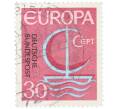 Почтовая марка 30 пфеннигов 1966 года Западная Германия (ФРГ) «Европейская конференция администраций почтовых служб и служб связи CEPT — Парусник» (Артикул: T11-37959) — Фото №1