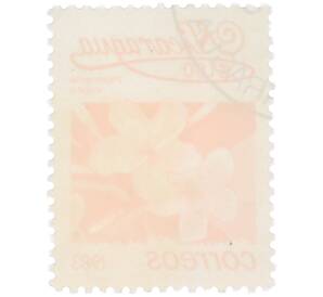 Почтовая марка 1 кордоба 1983 года Никарагуа «Плюмерия красная» — Фото №2