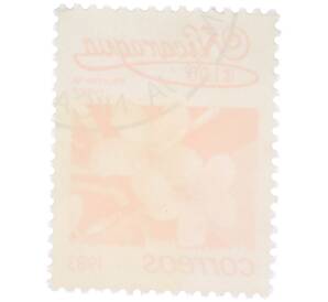 Почтовая марка 1 кордоба 1983 года Никарагуа «Плюмерия красная» — Фото №2