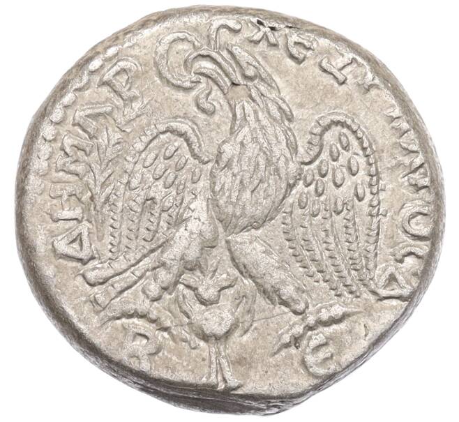 Монета Тетрадрахма 217-218 года Римская Империя — Макрин (Киррестика / Бероя) (Артикул: K2-0784) — Фото №2