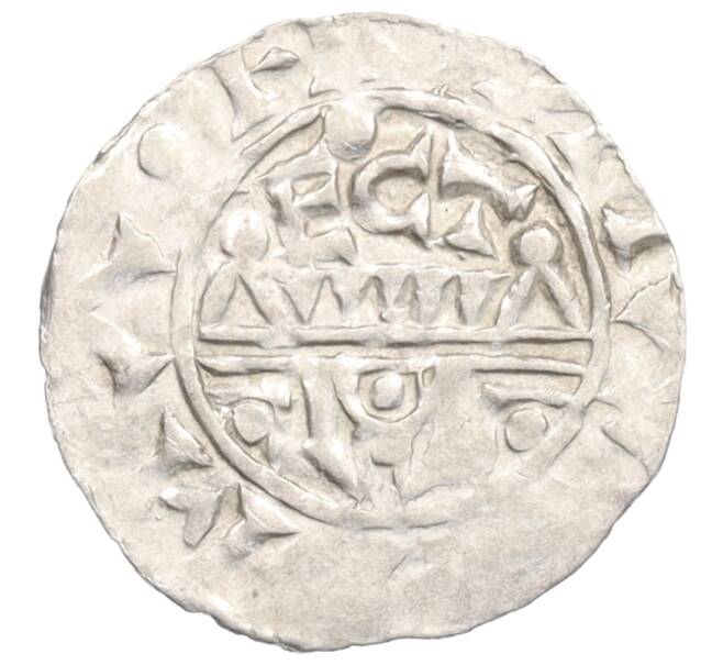 Монета Денарий 1054-1076 года Епископство Утрехт — Князь-епископ Вильгельм де Понте (Артикул: K2-0792) — Фото №2