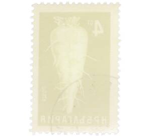 Почтовая марка 4 стотинки 1965 года Болгария «Сахарная свекла»