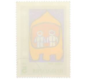 Почтовая марка 5 стотинок 1980 года Болгария «Международная детская ассамблея Знамя мира — Космонавты» — Фото №2