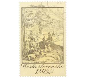 Почтовая марка 1.80 крон 1975 года Чехословакия «Французскому художник Жак Калло» — Фото №1