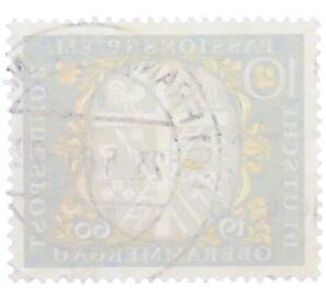 Почтовая марка 10 пфеннигов 1960 года Западная Германия (ФРГ) «Пасхальное представление в Обераммергау» — Фото №2