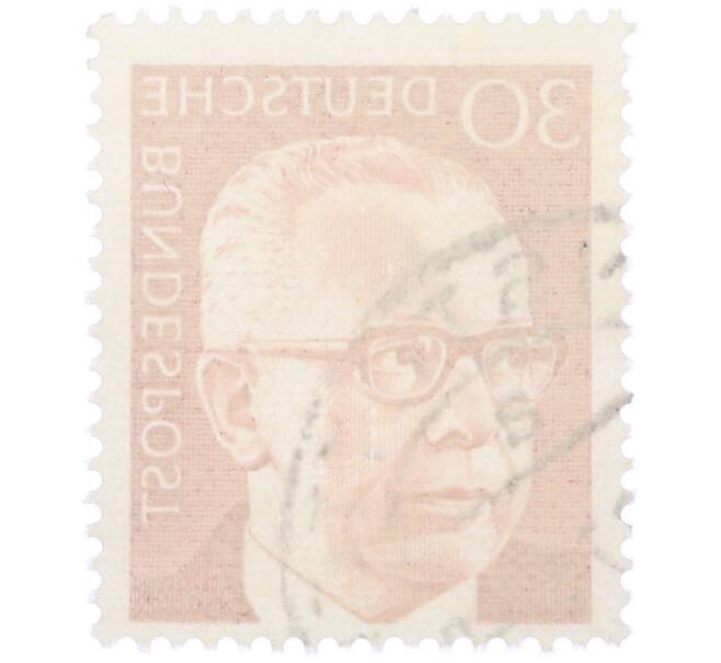 Почтовая марка 30 пфеннигов 1971 года Западная Германия (ФРГ) «Президент Густав Хайнеман» (Артикул: T11-38003) — Фото №2